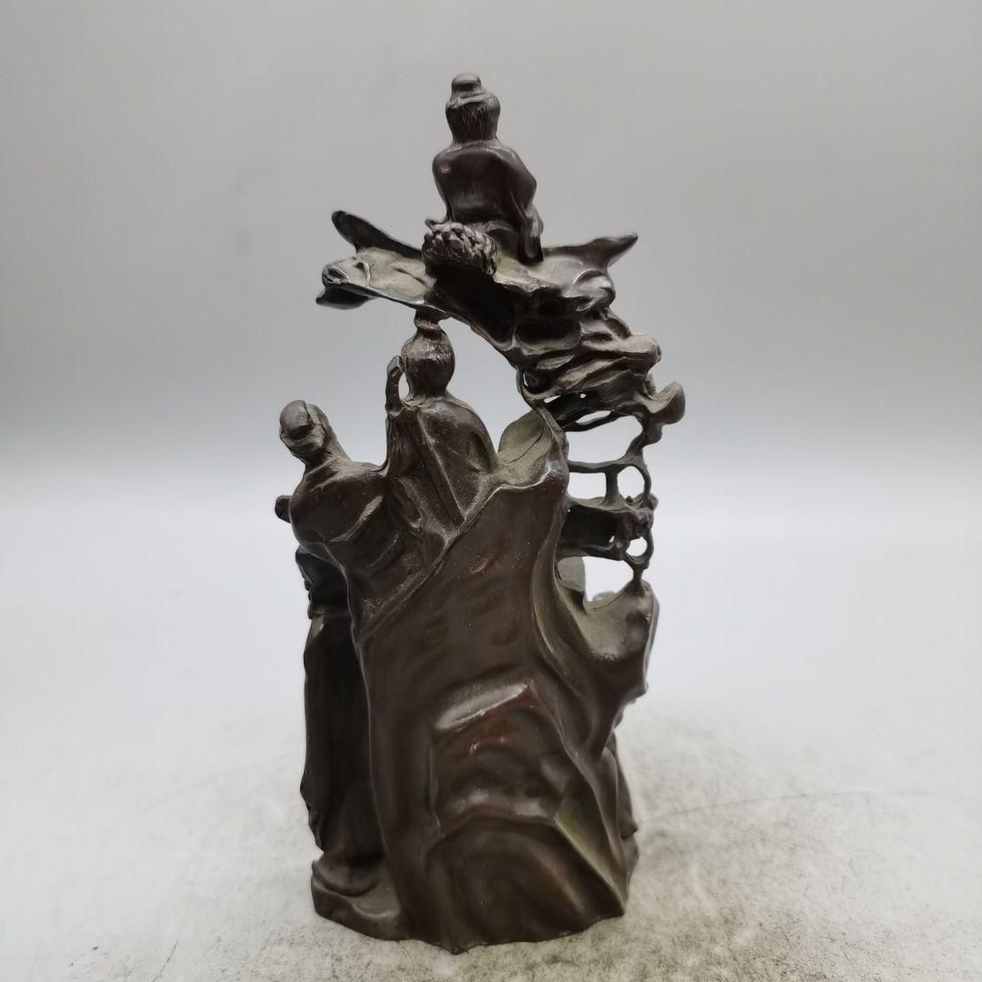 銅細工 八仙仏像図 書道具 文房具 銅器 置物 工芸品 装飾品 銅細工 八仙仏像図 書道具 文房具 銅器 置物 工芸品 装飾品