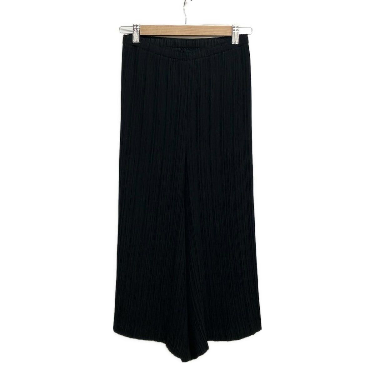 イッセイミヤケ スカート Fフリー チャコールグレー系 ギャザーゴム PLEATS PLEASE ISSEY MIYAKE - PLEATS PLEASE(プリーツプリーズ