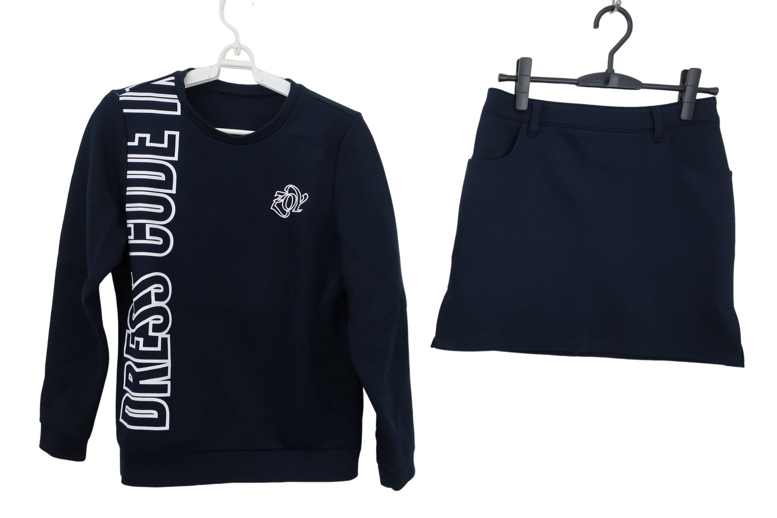 ZOY ゾーイ トレーナー-スカート セットアップ ネイビー レディース 38 ゴルフウェア 2509-0121