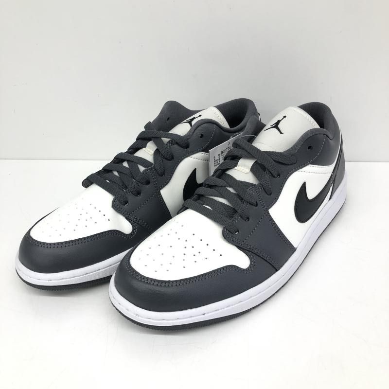 【中古】NIKE WMNS AIR JORDAN 1 LOW DARK GREY 28.5cm DC0774-102 ナイキ ウィメンズ エアジョーダン1 ロー ダークグレー[66]