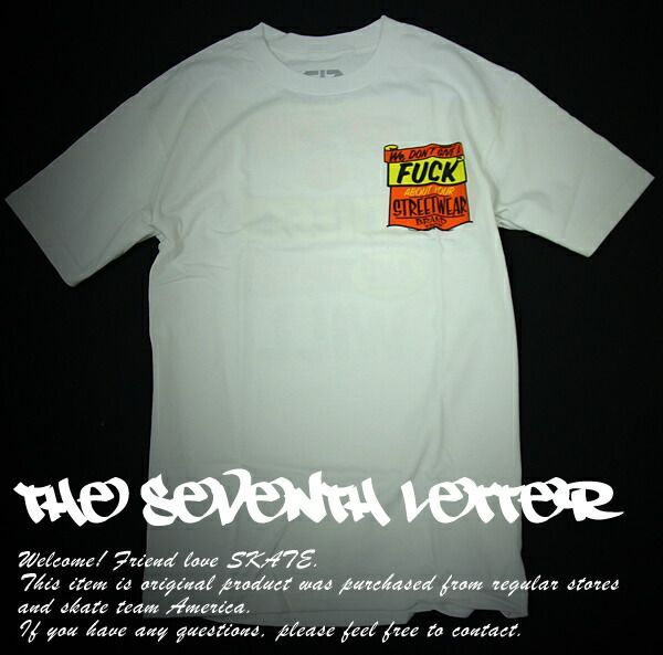 THE SEVENTH LETTER (セブンスレター) Tシャツ 7th Letter Run The Streets T-Shirt White