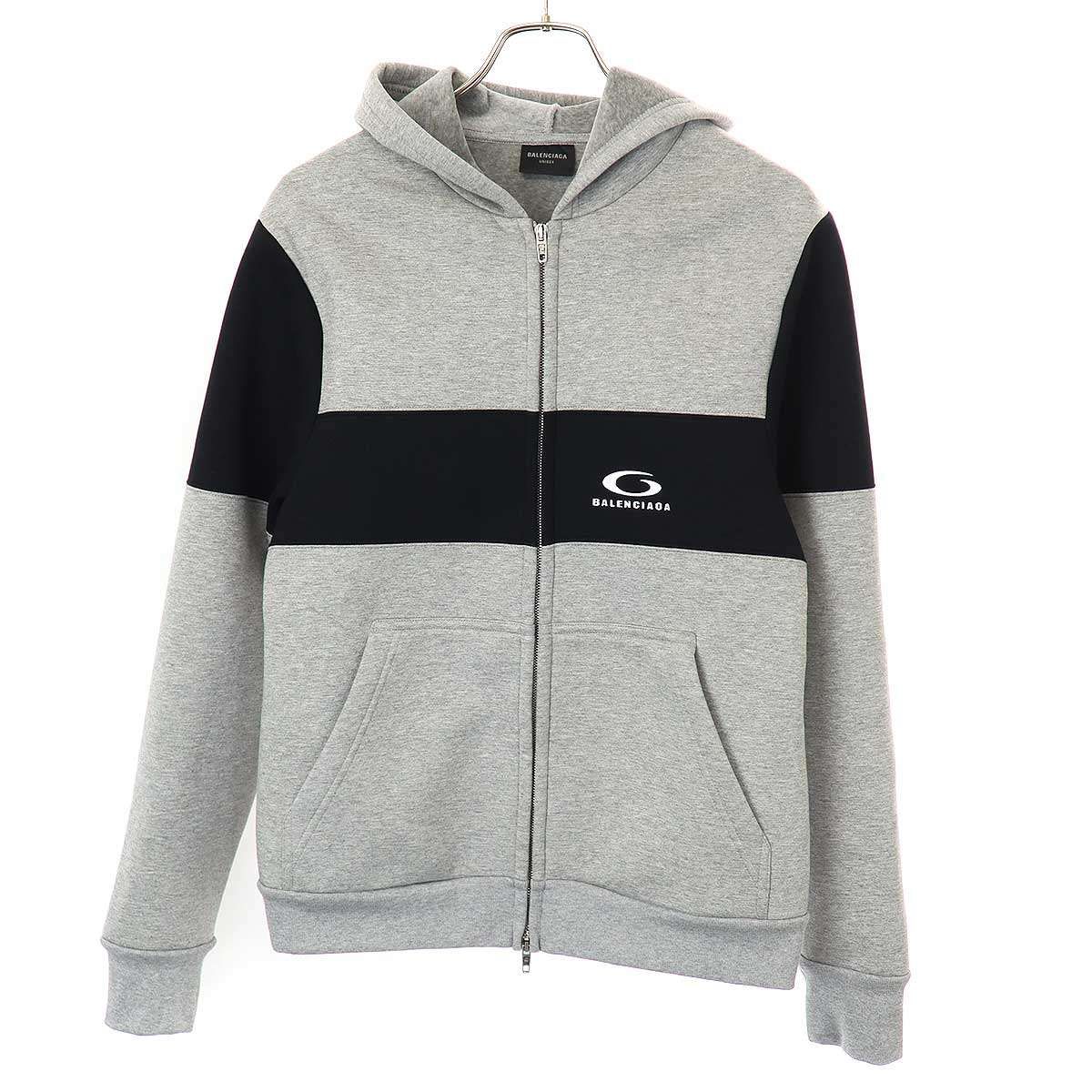 バレンシアガ ジップアップ パーカー メンズ XS BALENCIAGA バレンシアガ 25SS Loop Sports Icon Hoodie ジップアップ