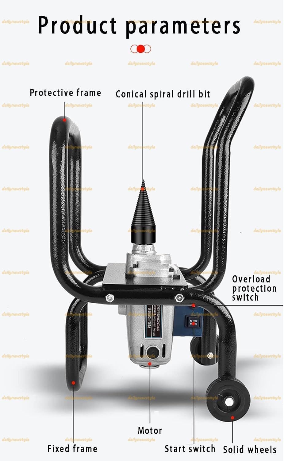 全自動家庭用薪割りツール 持ち運びが簡単