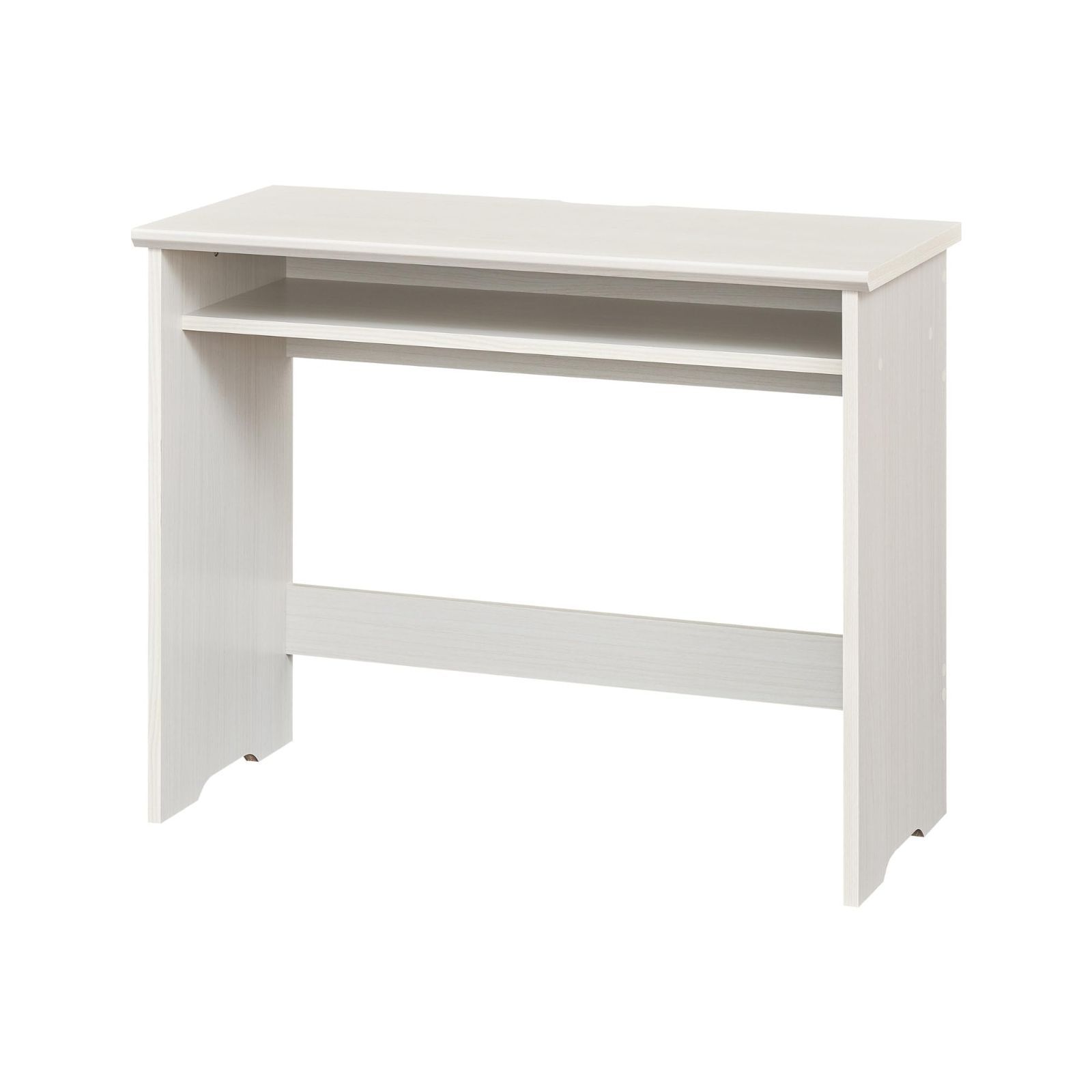 WH FUL-7090DESK フルニコ 幅90.2×奥行39.5×高さ72.0cm ベーシックデザイン 白木目 ホワイト 一人暮らしの部屋にぴったりな幅約90cmのコンパクトサイズ 木製 収納付き 机 デスク 白井産業