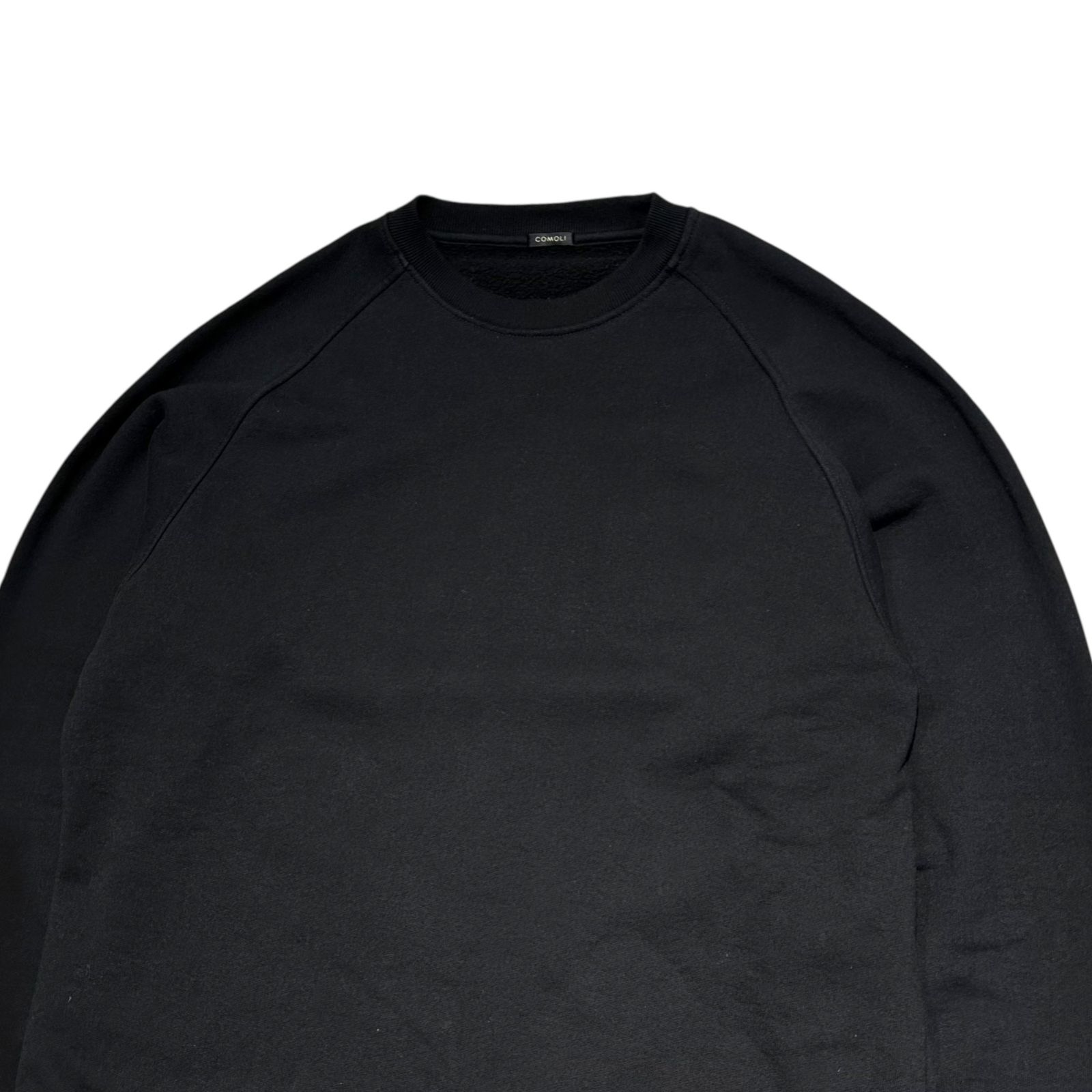 COMOLI コモリ 24AW A03-05003 コットン 裏毛 クルーネック スウェット ブラック系 3【極上美品】【中古】 COMOLI(コモリ) 24AW Cotton fleece crew neck コットン裏毛 クルー