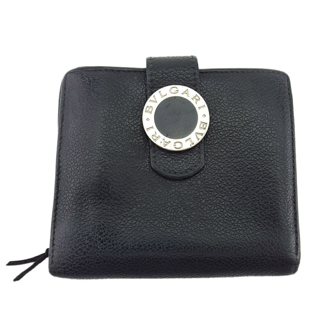 ブルガリ BVLGARI 二つ折り財布 コローレ ブラック レッド メンズ