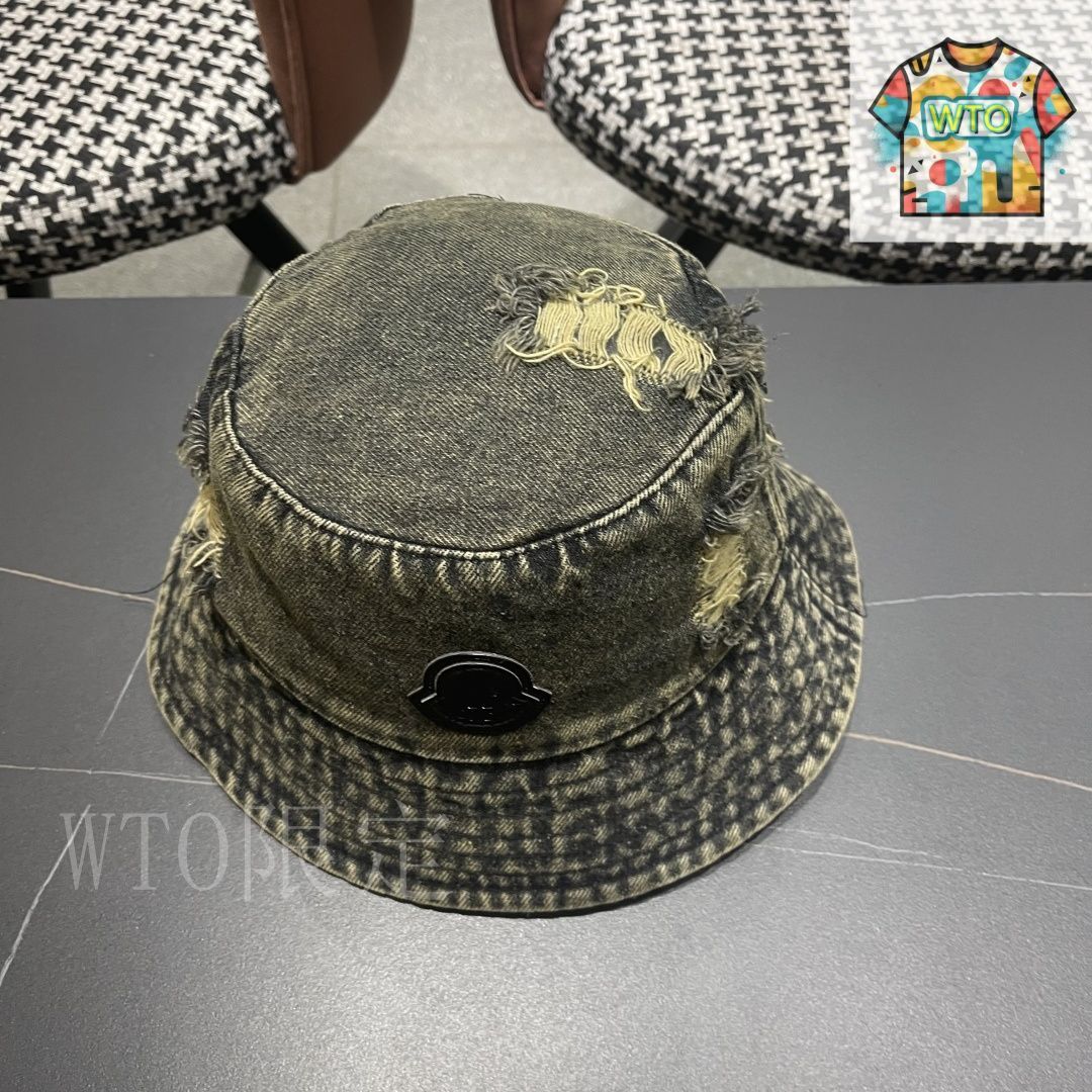 新品 MONCLER デニムハット MONCLER - 新品 MONCLER デニムハット Mの通販 by ユニオン