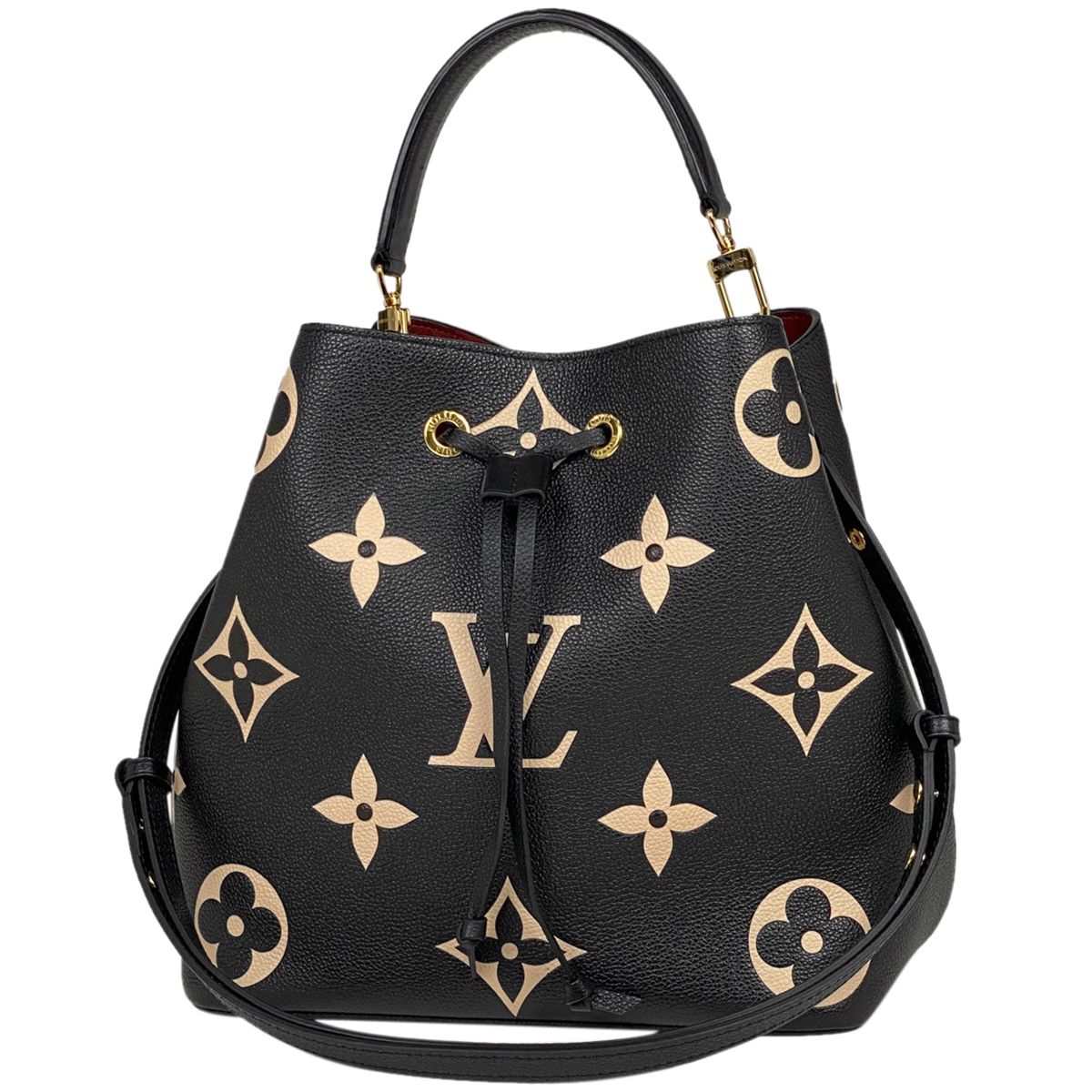 LOUIS VUITTON M45497 ネオノエMM バイカラー ブラック ベージュ ショルダーバッグ アンプラント レディース