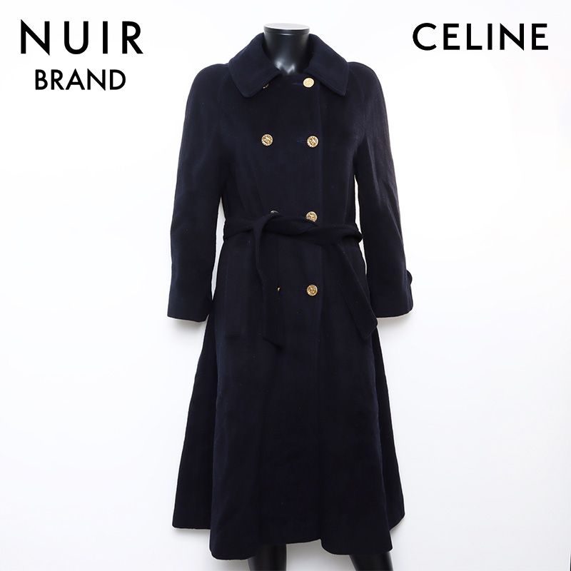 セリーヌ＊フランス製 ダブルプレストコート マカダムボタン ベージュ