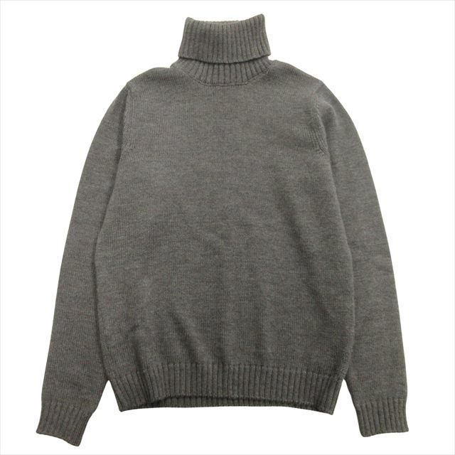 美品 ザノーネ ZANONE タートルネック ニット セーター ウール 無地 