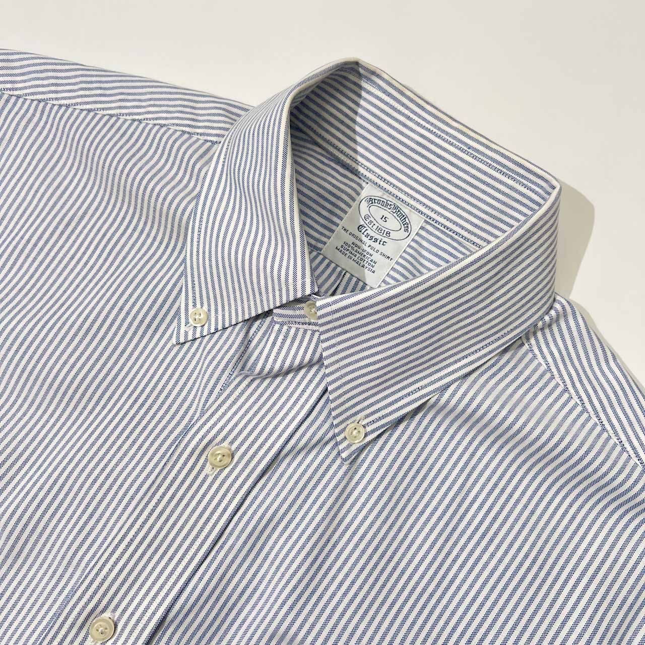 Brooks Brothers ブルックスブラザーズ ストライプ柄 BD 半袖