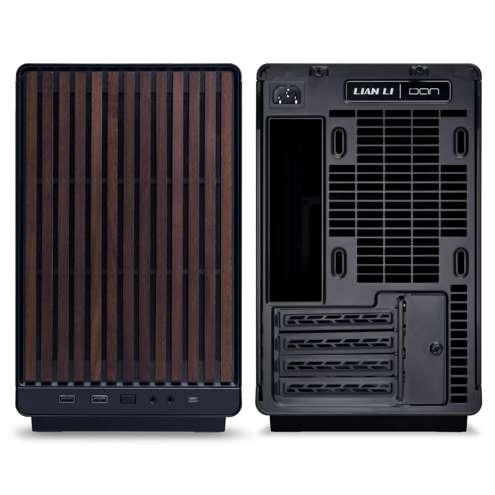 LIANLI コンパクトPCケース A3-mATX WD 木製フロントパネル 容量26.3リットル Micro ATX Mini-ITX規格対応 360mmラジエーター搭載 ATX SFX SFX-L電源対応 日本正規代理店品