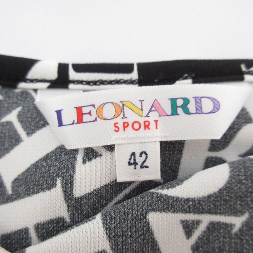 美品 LEONARD SPORT レオナールスポーツ アルファベット柄