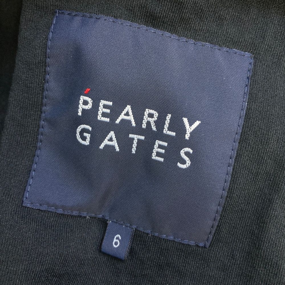 サイズ：6 PEARLY GATES パーリーゲイツ  切替 ジップパーカー  ブラック系 [240101481782] ゴルフウェア メンズ ストスト サイズ：6 PEARLY GATES パーリーゲイツ 切替 ジップパーカー