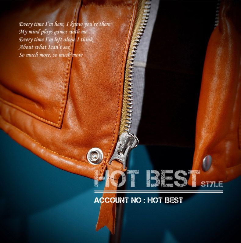 最高峰メンズ 本革 シープスキン 冬の定番 HERO オレンジ イタリアン