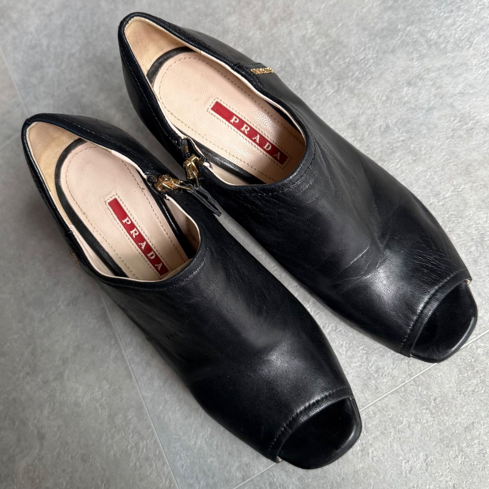 ショートブーツ ブラック