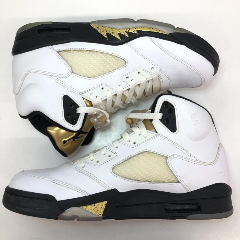 中古】NIKE AIR JORDAN 5 RETRO OLYMPIC 2016 28.5cm 136027-133 
