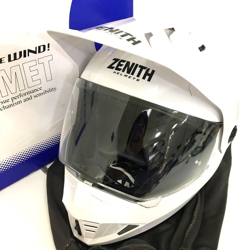 YAMAHA ZENITH YX-6 オフロードヘルメット 除菌消臭済 Lサイズ パールホワイト モトクロス オートバイ レーシング ライディング バイカー バイク用品 ヤマハ TA2356