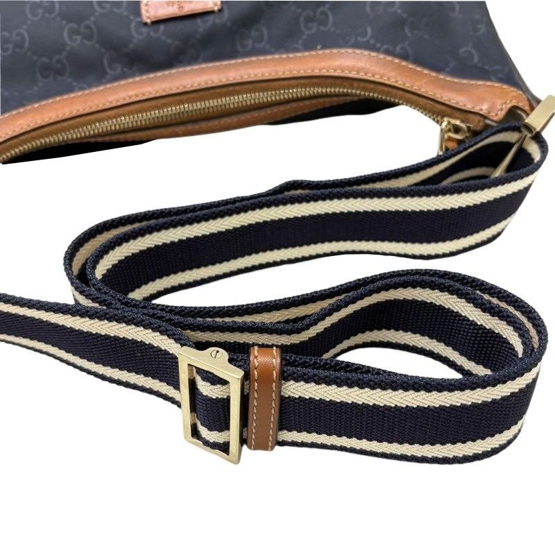 GUCCI グッチ ショルダーバッグ 181092 ネイビー キャンバス