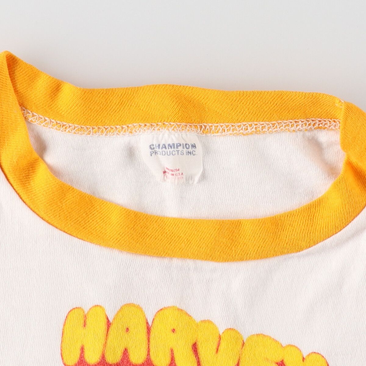 古着 70年代 チャンピオン Champion HARVEY WALLBANGER リンガーT