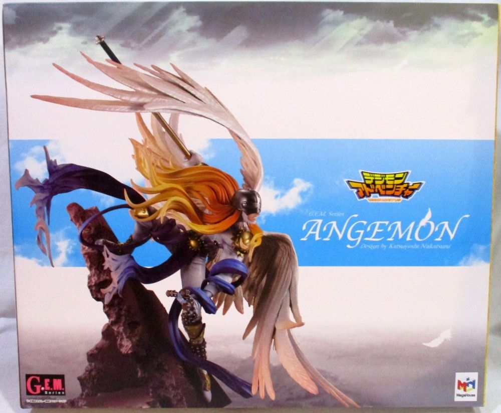 ＊デジモン　gem エンジェモン+エンジェモンフィギュアデザインポストカード デジモン gem エンジェモン+エンジェモンフィギュアデザイン