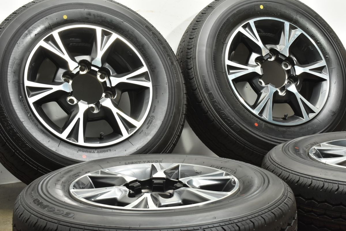 2025年製 新車外し バリ溝 トヨタ 200 ハイエース 純正 オプション 15in 6.5J 35 ブリヂストン エコピア RD613 195|80R15 LT