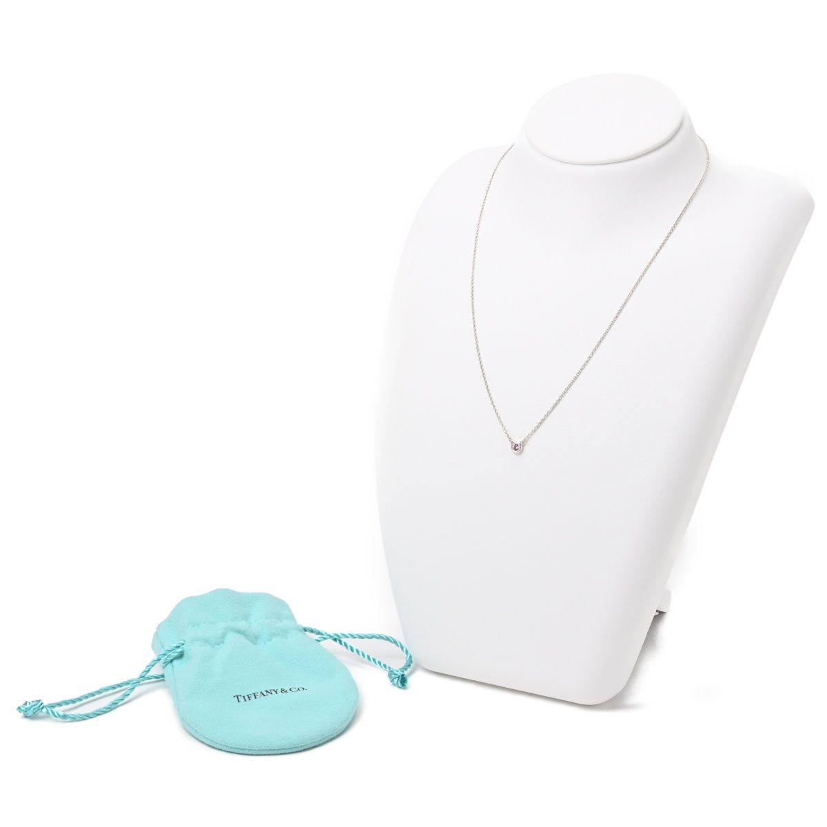 未使用に近い ティファニー ネックレス バイザヤード 1P ピンクサファイア ティファニー(TIFFANY＆CO)ティファニー バイザヤード ピンク