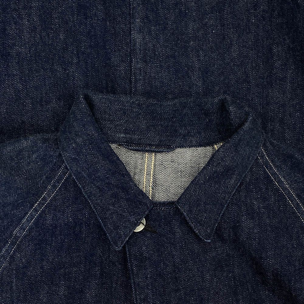 comoli デニムワークジャケット　ネイビー　2 コモリ COMOLI デニム ワーク ジャケット,Navy – Navyblue