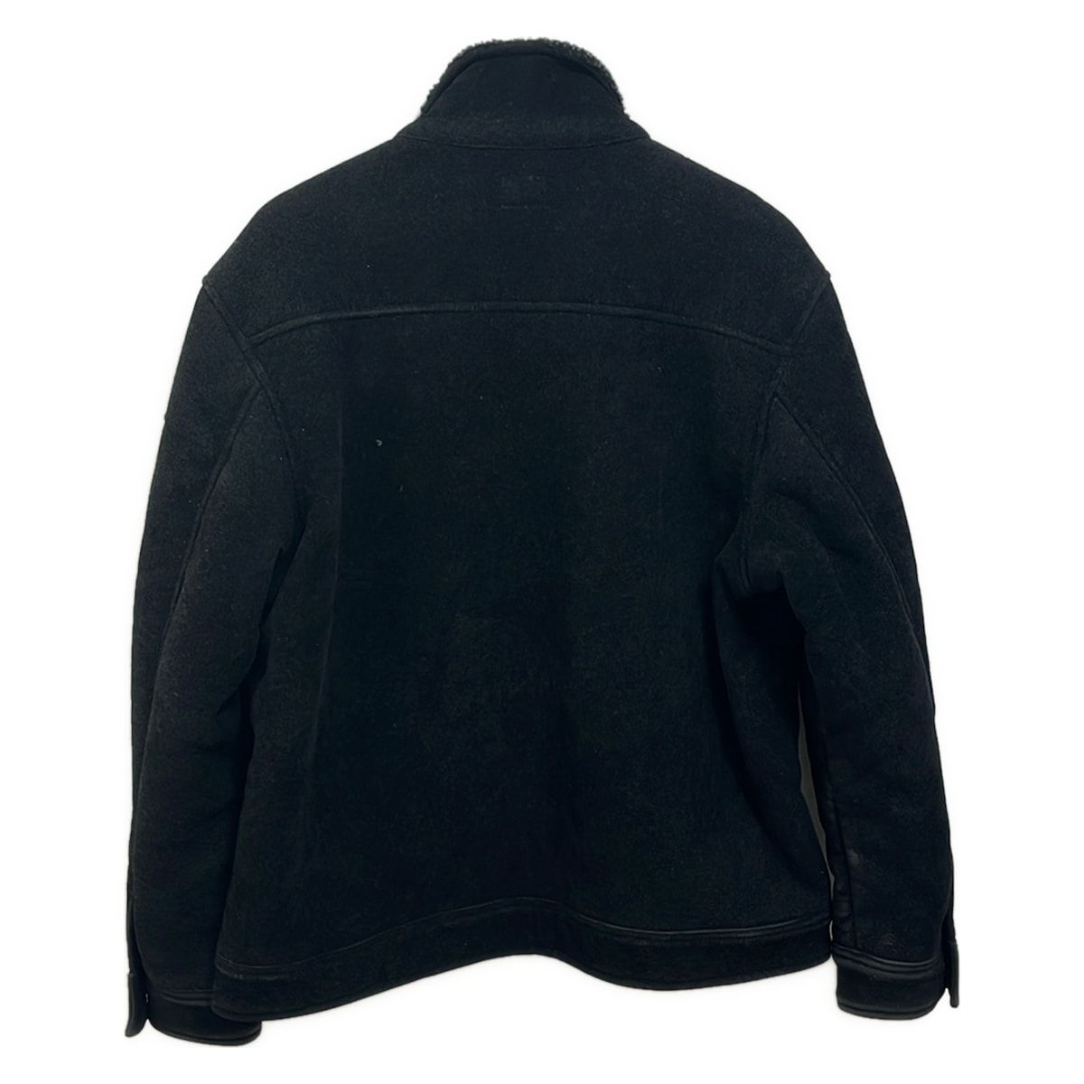 Calvin Klein Jeans カルバンクラインジーンズ ブルゾン サイズM メンズ - 黒 長袖 フェイクムートン ジップアップ 秋 冬