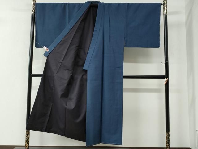 平和屋着物●男性 お召 アンサンブル 長襦袢セット 100亀甲 正絹 yc