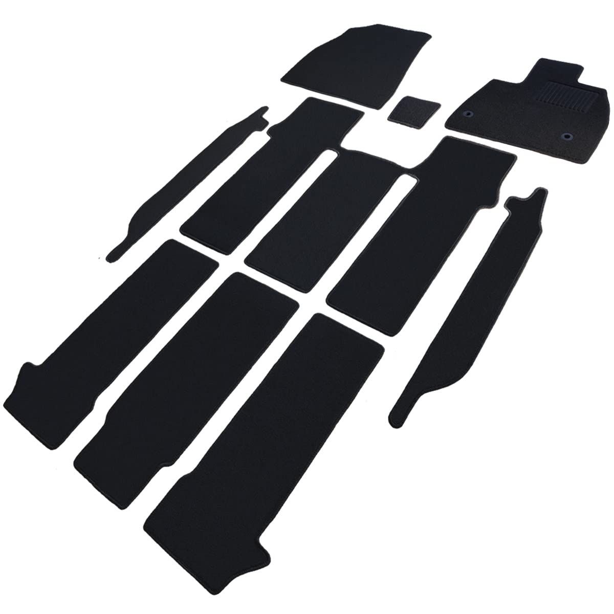 フェニーチェ カーマット フロアマット ステップマット セット 生産 トヨタ ノア ヴォクシー 90系 < ハイブリッド車 | 7人乗り | センターコンソール小型用 > ブラック 滑り止め形状 ずれにくい 車用 マット 車用品専門店