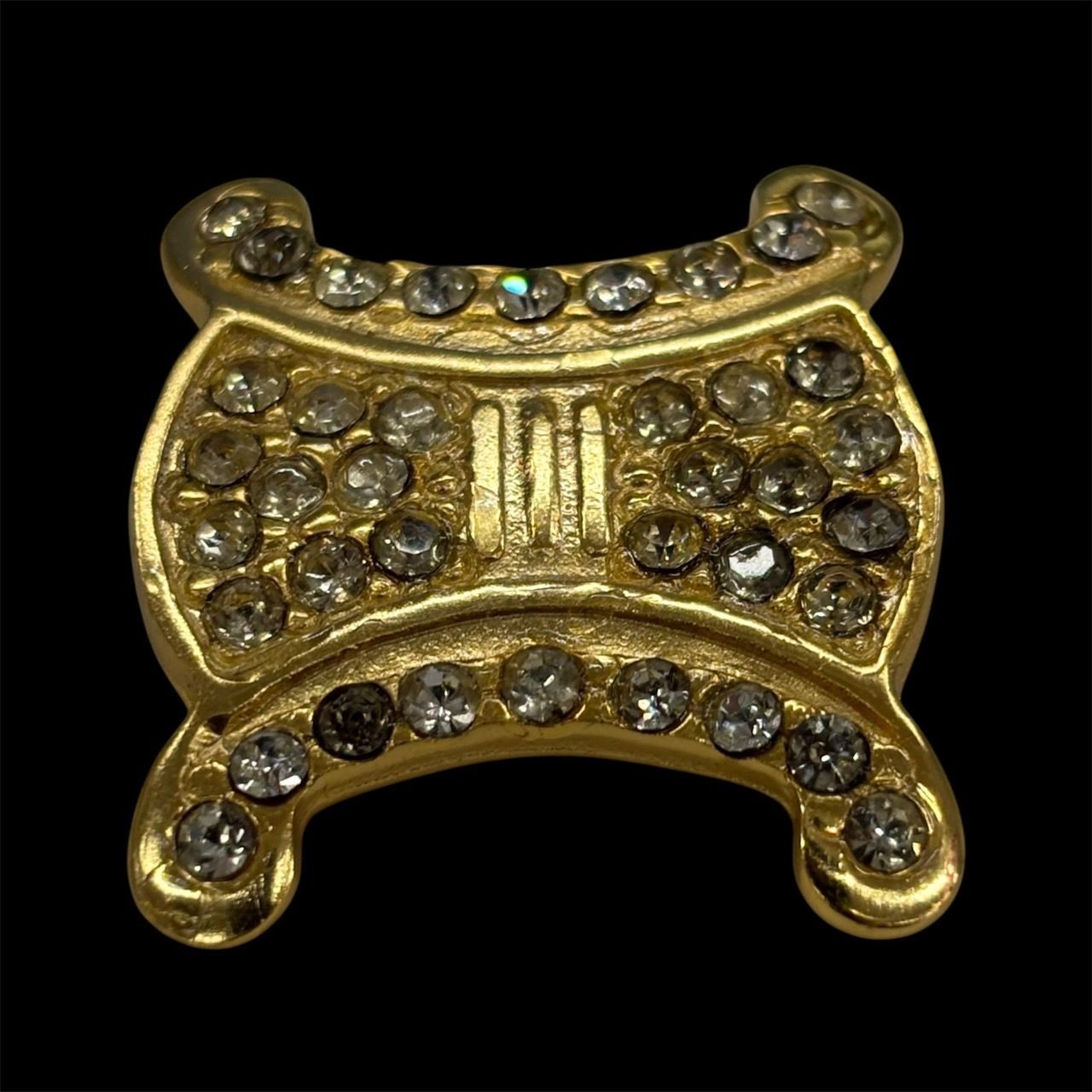 VINTAGE CELINE セリーヌ ロゴ ブローチ ゴールド セリーヌ トリオンフ