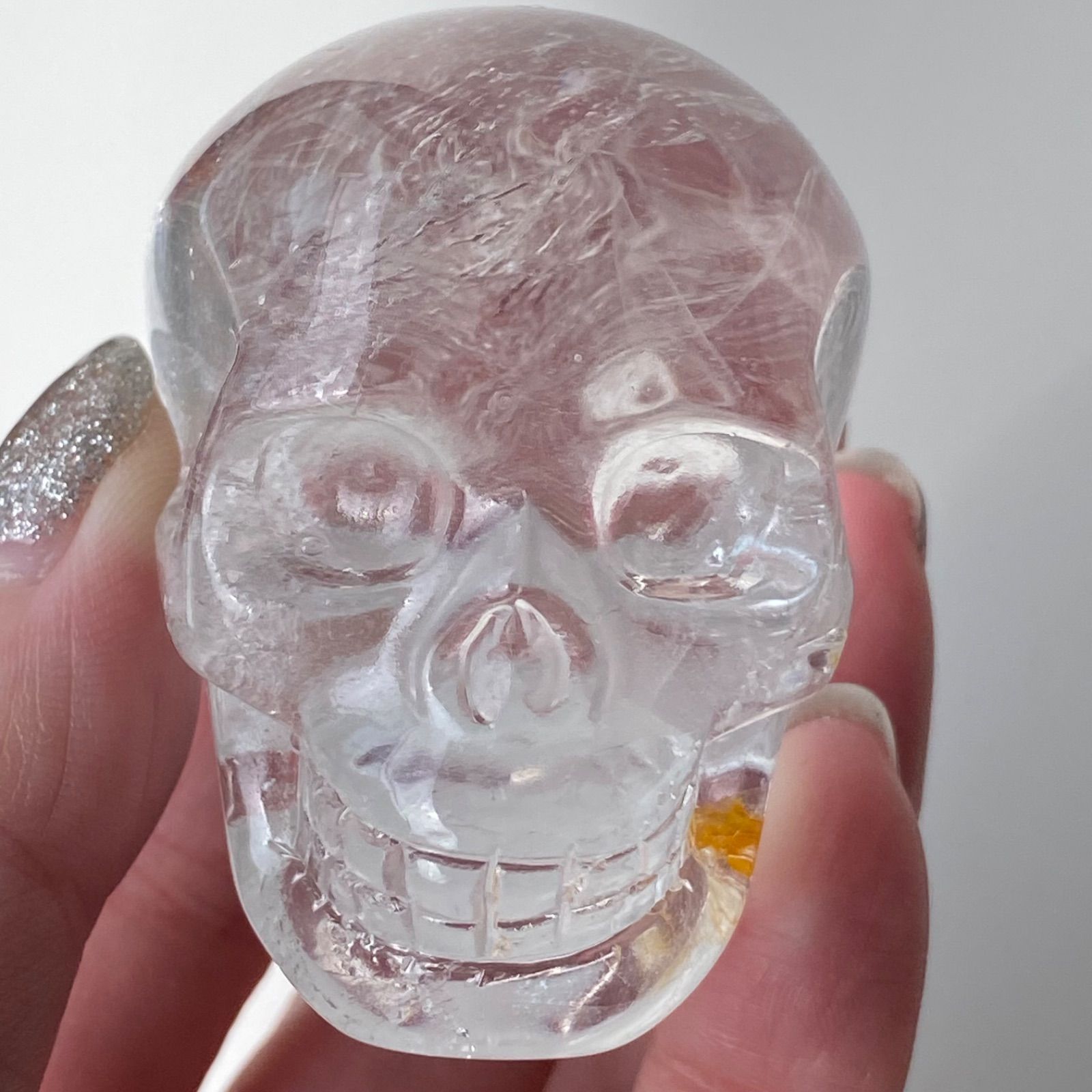 ブラジル 産 クリアクォーツ (水晶) アイリス スカル 大クリアクォーツ