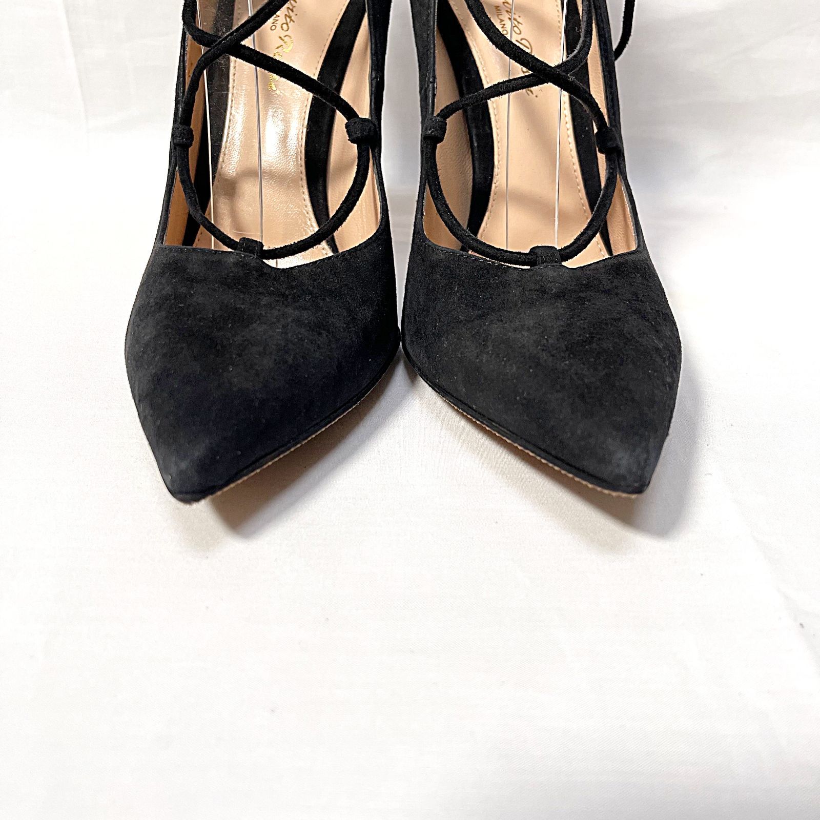 Gianvito Rossi ジャンヴィトロッシ レースアップパンプス 編み上げ Gianvito Rossi ジャンヴィトロッシ レースアップパンプス 編み上げ