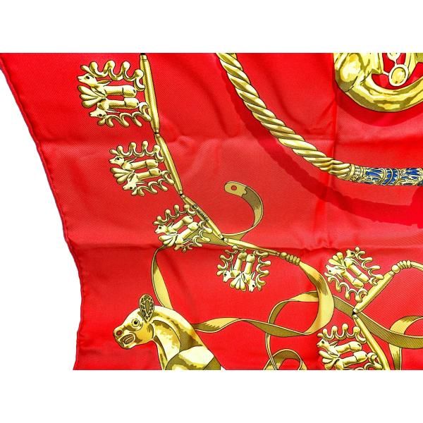 エルメス　スカーフ　カレ90 LES CAVALIERS D’OR 黄金の騎士 エルメス カレ90 LES CAVALIERS D'OR 黄金の騎士 スカーフ