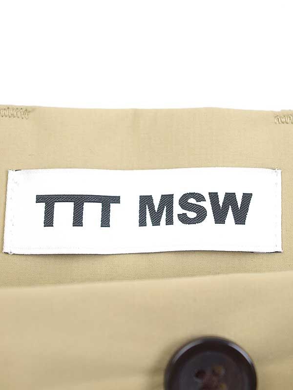 TTT_MSW ティー 22AW Water Wind Proof WIDE PANTS ウォータープルーフワイドパンツ ベージュ M