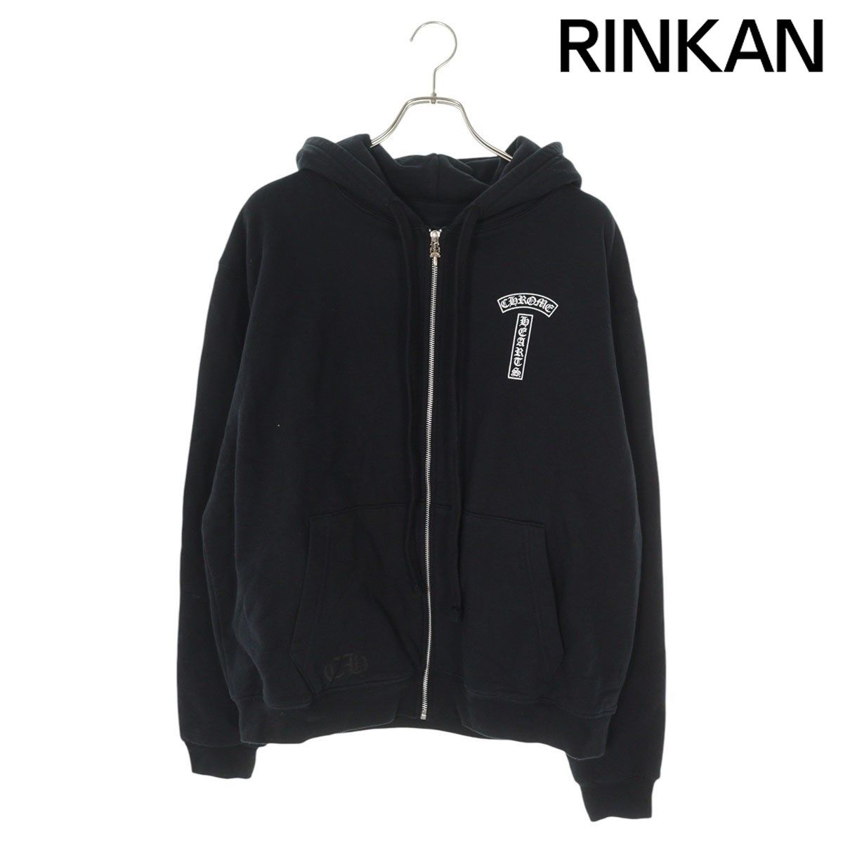 クロムハーツ  SWTSHRT HD ZIP バックアーチロゴプリントジップパーカー メンズ M