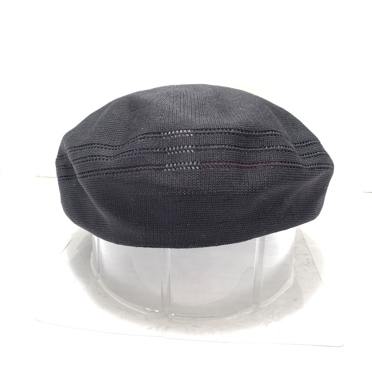 VivienneWestwood(ヴィヴィアンウエストウッド) 帽子 - 黒 ベレー帽/オーブ/メッシュ