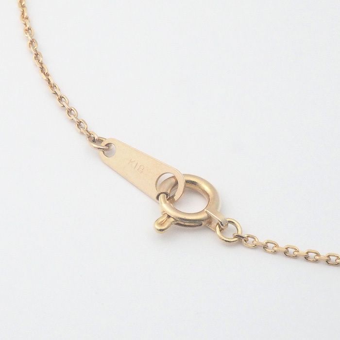 アガット agete ダイヤモンド/0.05ct 花 フラワー ネックレス