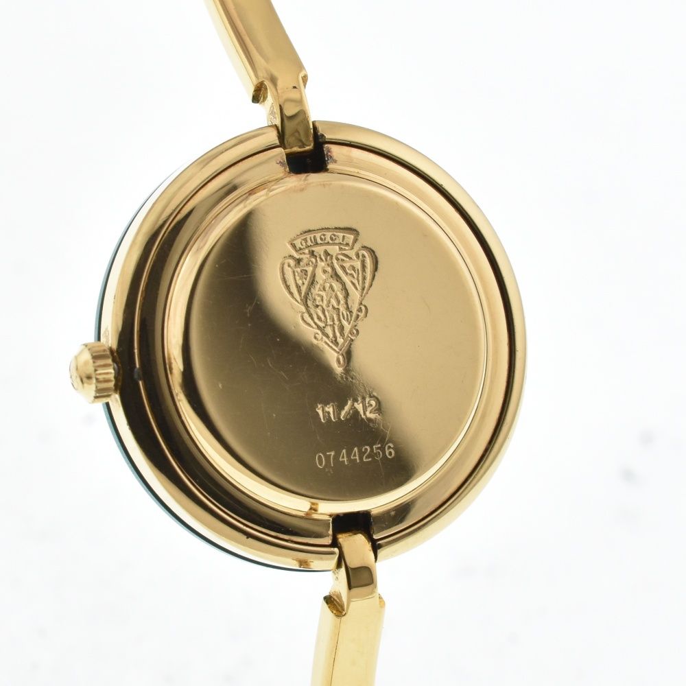 GUCCI　チェンジベゼル　11/12　箱付き グッチ GUCCI 11/12 チェンジベゼル GP クォーツ レディース良品