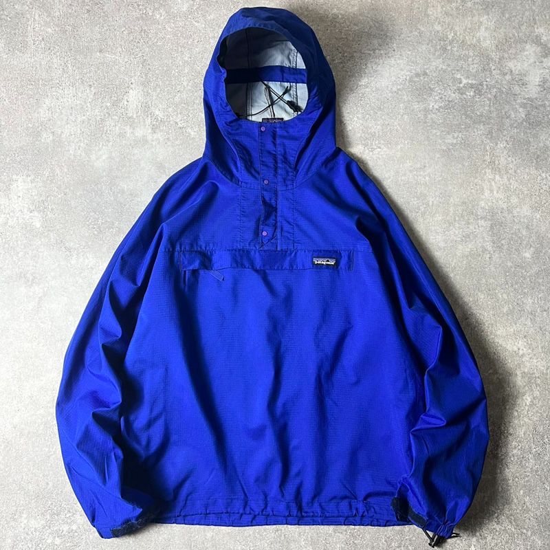 90s 97年製 Patagonia ニューマティック プルオーバー L / 90年代 オールド パタゴニア ナイロン ブルー ジャケット アノラック