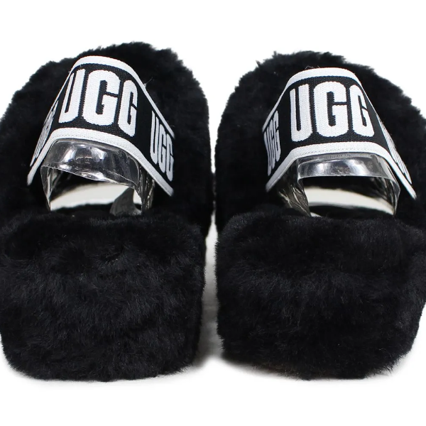 【9月末より順次発送予定】アグ UGG フラッフ イヤー スライド  サンダル UGG アグ サンダル ムートン フラッフ イヤー スライド レディース WOMENS FLUFF YEAH SLIDE ブラック チャコール