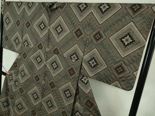 平和屋着物□希少 本場大島紬 龍郷絣 逸品 DZAA6832kh5