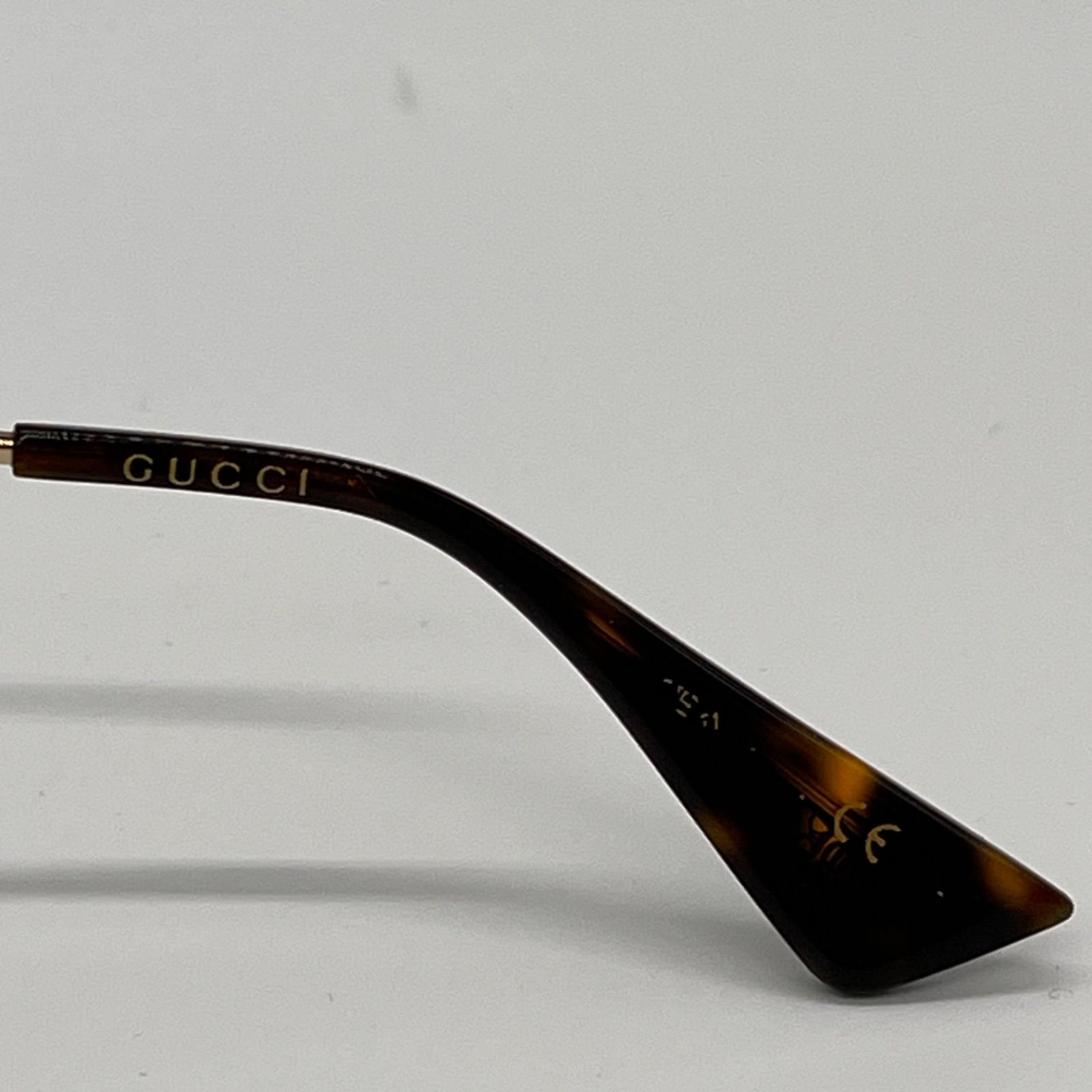 GUCCI GG0061S オーバルフレームサングラス メンズ 56□22-140 ビーン 