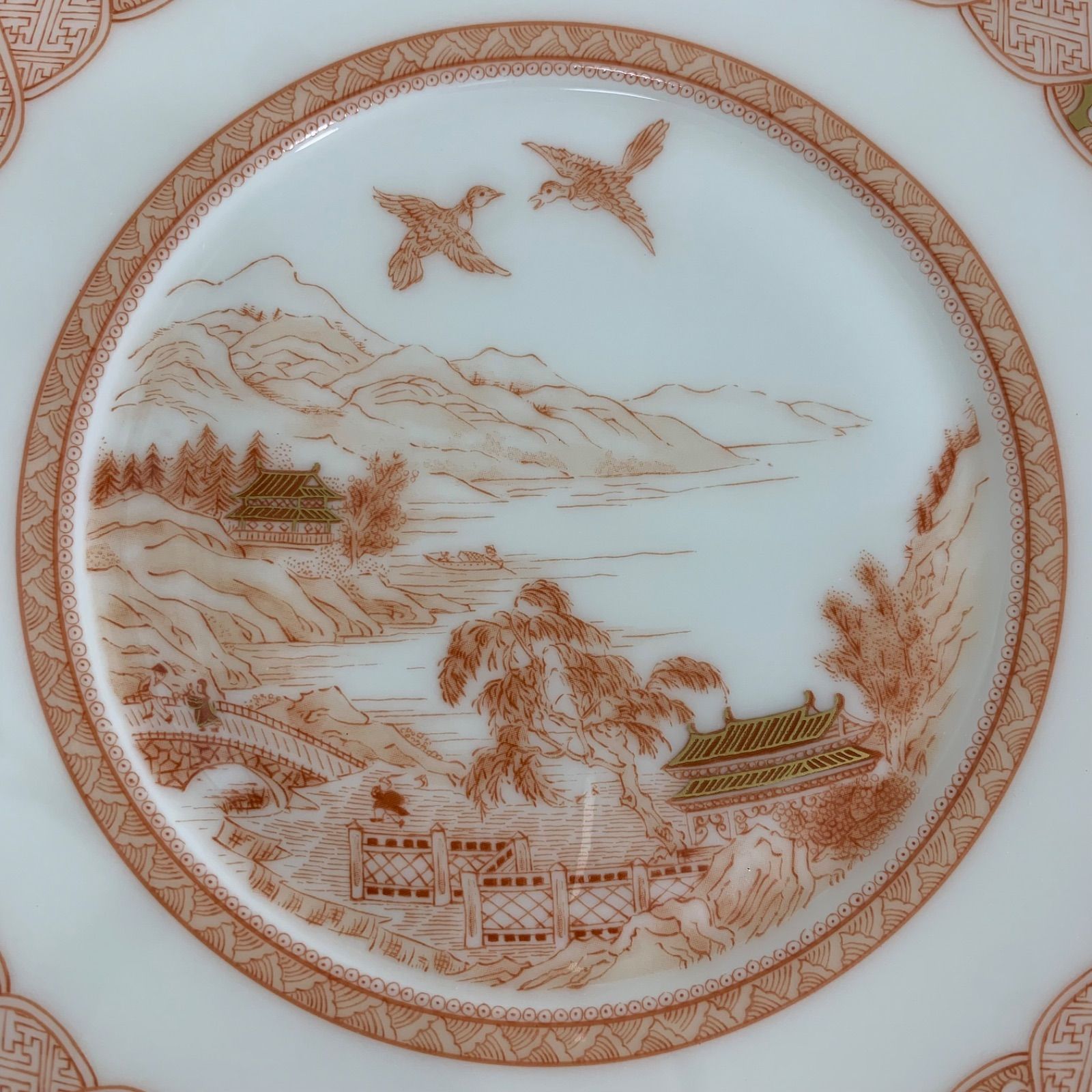 NIKKO ニッコー 食器 KUTANI ART COLLECTION 福島武山 高台茶碗 赤絵