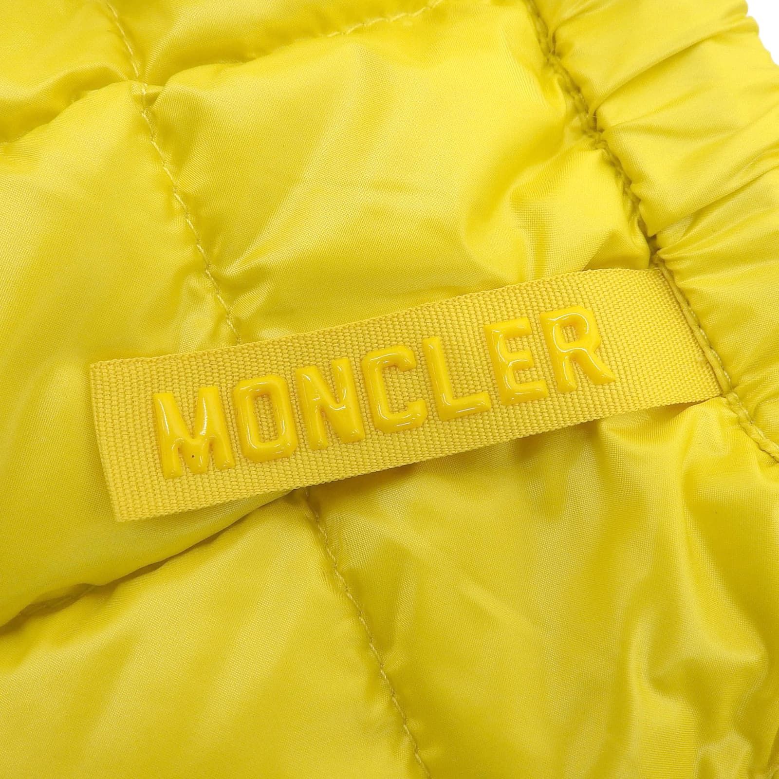 ▲MONCLER モンクレール 製 I10932D00001 GONNA 巻きスカート パデッド ミニ ダウンスカート イエロー 38 レディース SIROKUMA-CORPORATION_COM