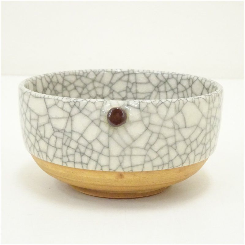 【松峰】茶碗 京焼 松峰造 模片口貫入茶碗 茶道 抹茶 おしゃれ 抹茶茶碗 抹茶碗 和