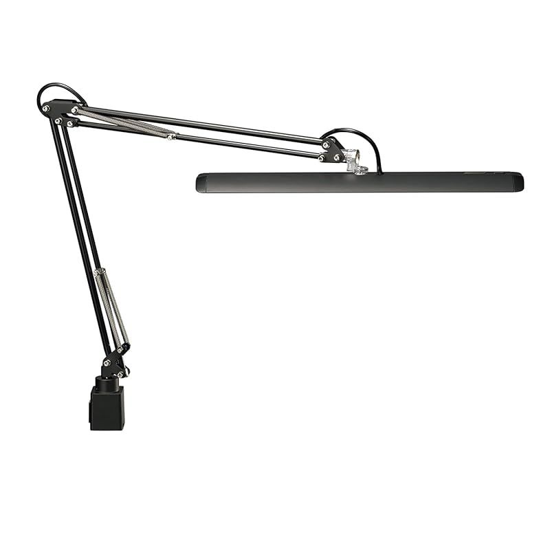 山田照明 Zライト LEDデスクライト 高演色Ra94 肌色きれい 明るさ2210Lx JIS-AA相当ブラック クランプ Z-10GB