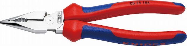 クニペックス(KNIPEX)ニードルノーズペンチ185mm コンフォートハンドル　0825-185