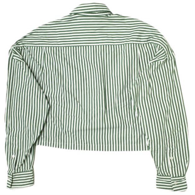 INSCRIRE アンスクリア 22SS ロンドンストライプセットアップ シャツ＆ショートパンツ I22SS-SH62A 36 Green g22685